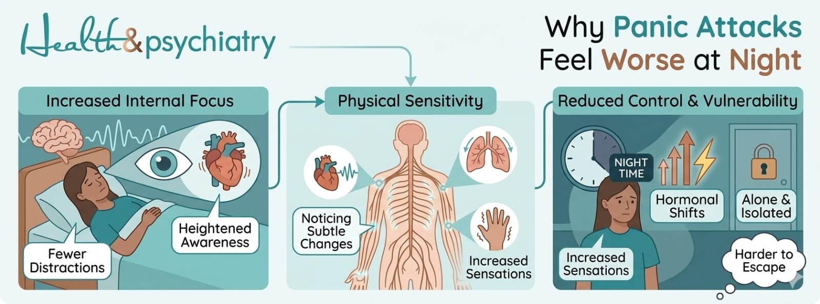 image showing reason why do panic attack feel worse at night