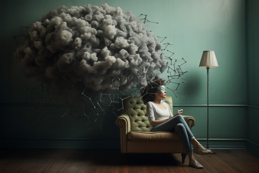 Person struggling with emotional instability affecting work and relationships