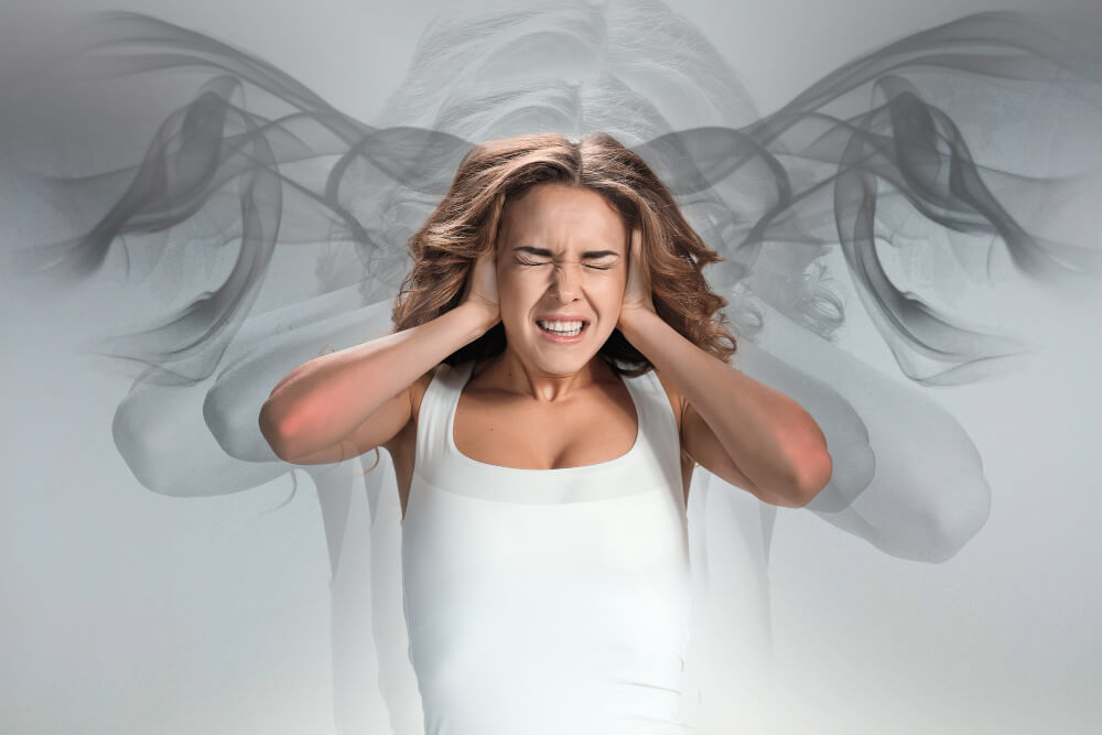 Person experiencing generalized anxiety disorder with constant worry and stress symptoms