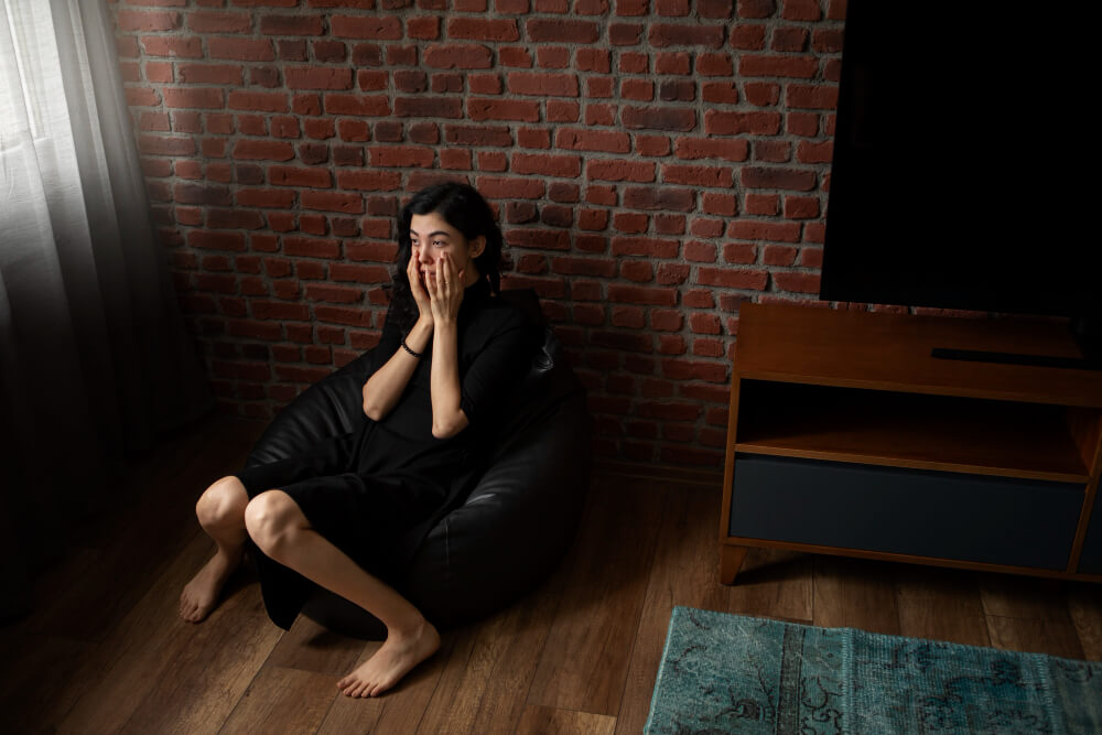 nervous individual avoiding people contact avoiding social gathering representing social anxiety disorder