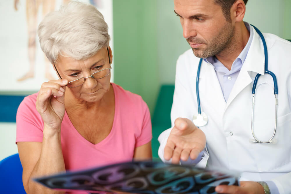 Brain MRI Showing Vascular Damage Presenting Vascular dementia diagnosis
