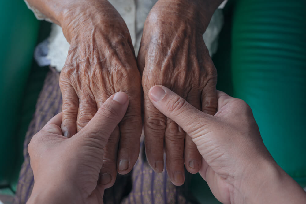 helping hands, showing support and mental health care is necessary to maintain FTD