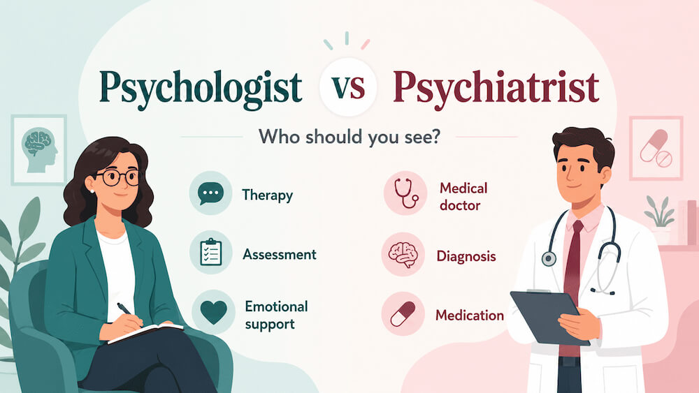 Psychiatrist vs Psychologist: Which Mental Health Professional Do You Need?