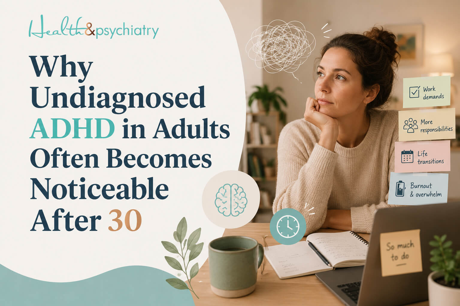 Why Undiagnosed ADHD in Adults Often Becomes Noticeable After 30