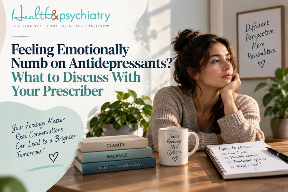 Feeling Emotionally Numb on Antidepressants? What to Discuss With Your Prescriber