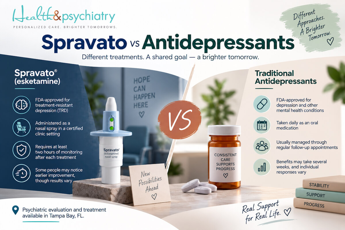 Spravato vs Antidepressants: Which Depression Treatment May Be Right for You?