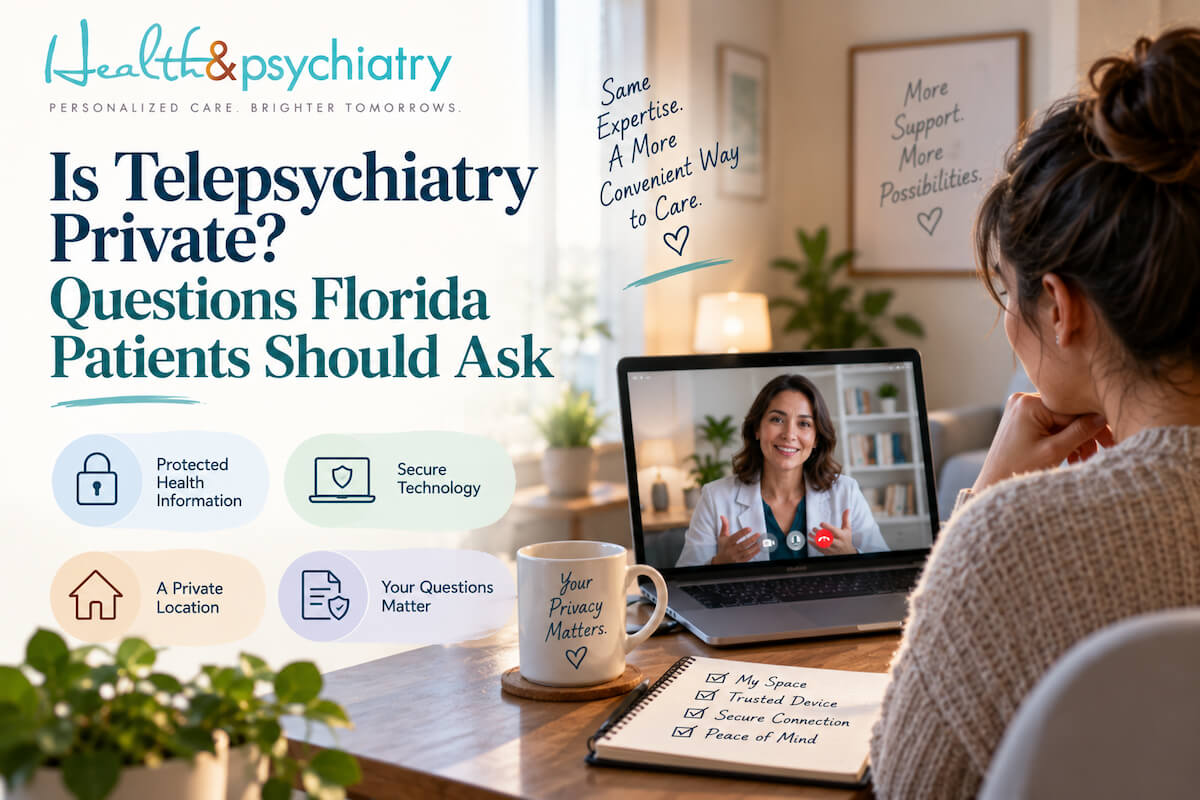 Is Telepsychiatry Private? Questions Florida Patients Should Ask